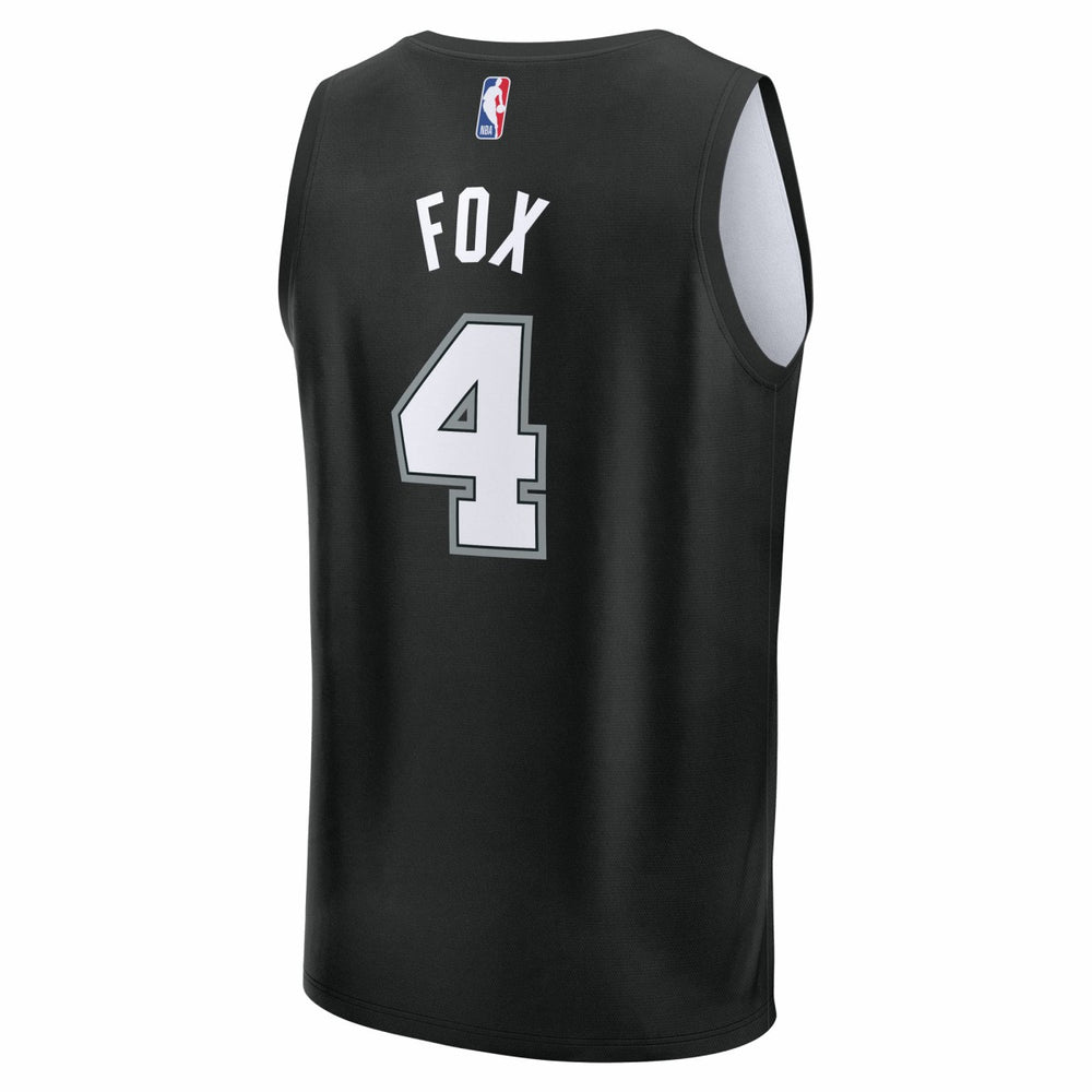 De'Aaron Fox San Antonio Spurs Youth 2025/26 City Edition Fast Break Jersey Black - Fanatics