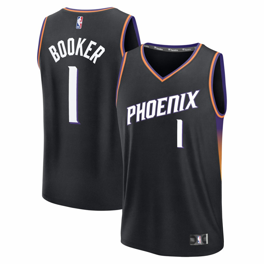 Devin Booker Phoenix Suns Fast Break Jersey Statement Edition Black - Fanatics