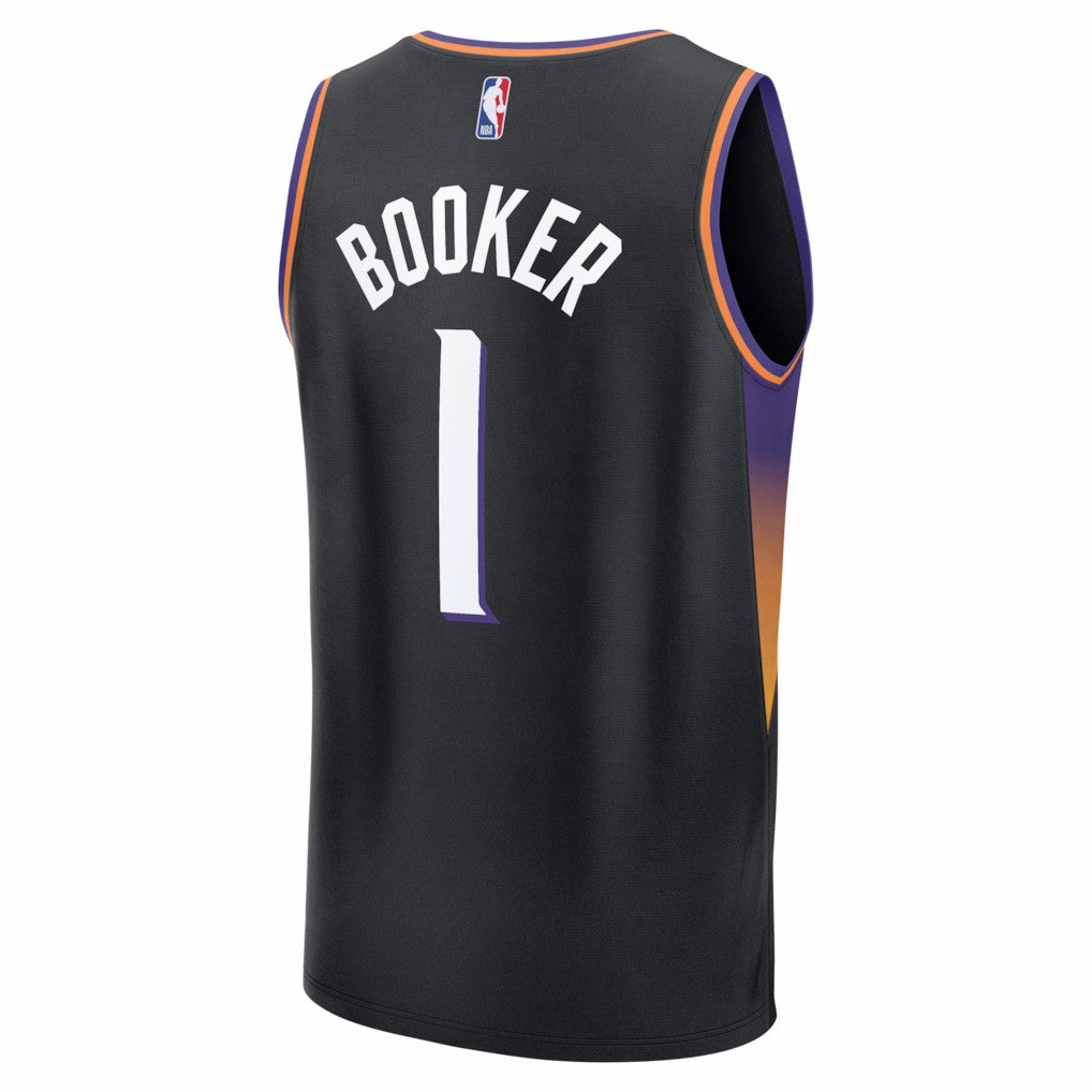 Devin Booker Phoenix Suns Fast Break Jersey Statement Edition Black - Fanatics