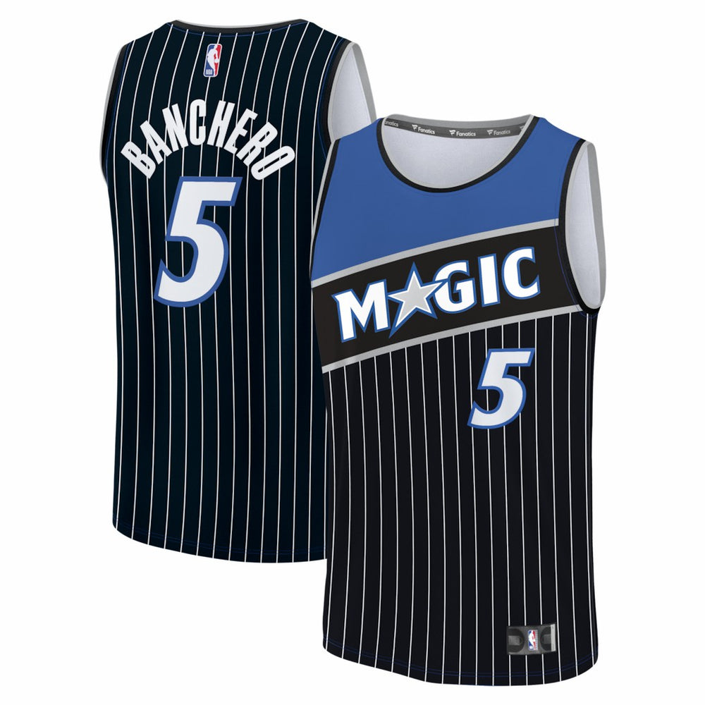 Paolo Banchero Orlando Magic Fast Break Jersey Statement Edition Black - Fanatics