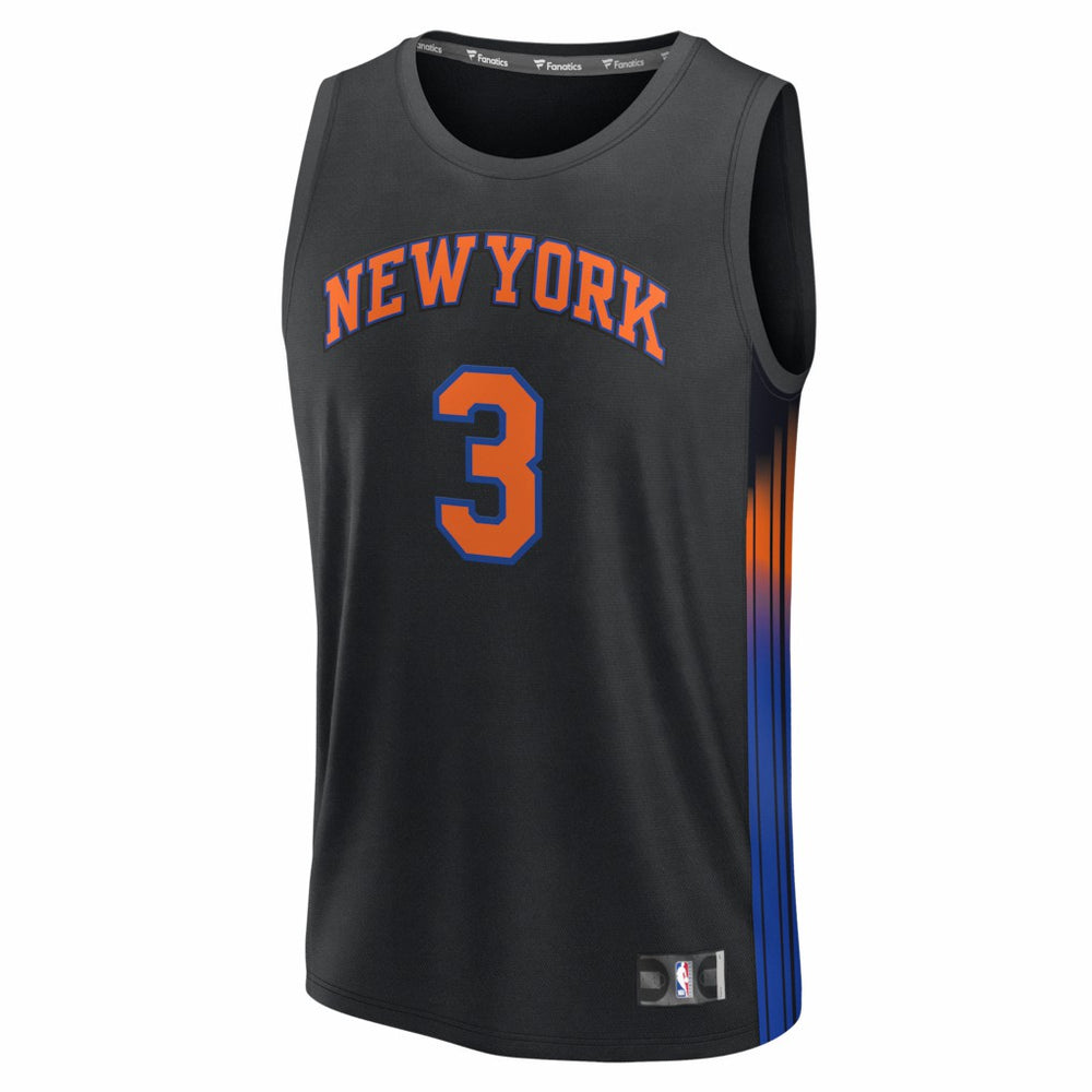 Josh Hart New York Knicks Fast Break Jersey Statement Edition Black - Fanatics
