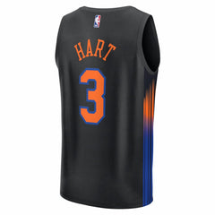 Josh Hart New York Knicks Fast Break Jersey Statement Edition Black - Fanatics