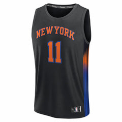 Jalen Brunson New York Knicks Youth Fast Break Jersey Statement Edition Black - Fanatics outlet