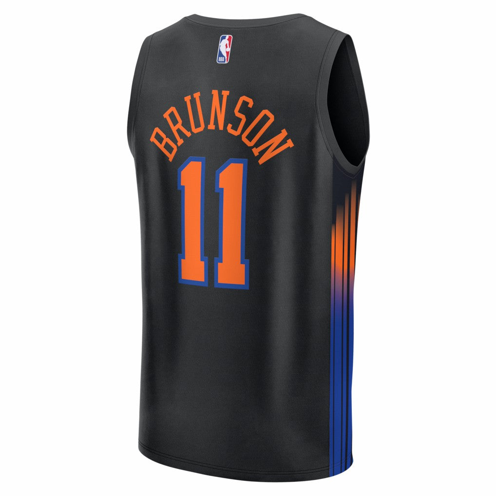Jalen Brunson New York Knicks Youth Fast Break Jersey Statement Edition Black - Fanatics outlet
