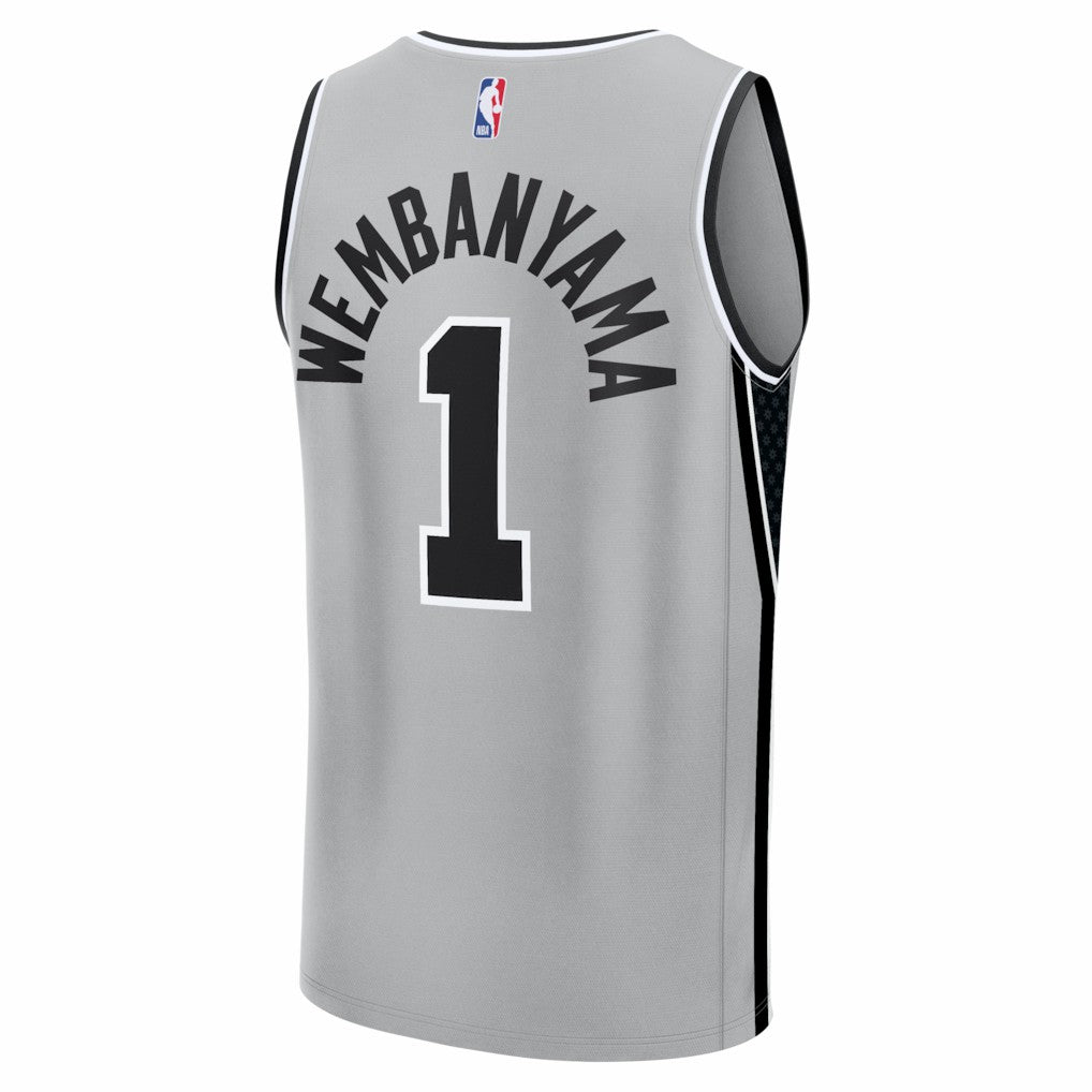 Victor Wembanyama San Antonio Spurs Youth Fast Break Jersey Statement Edition Silver - Fanatics