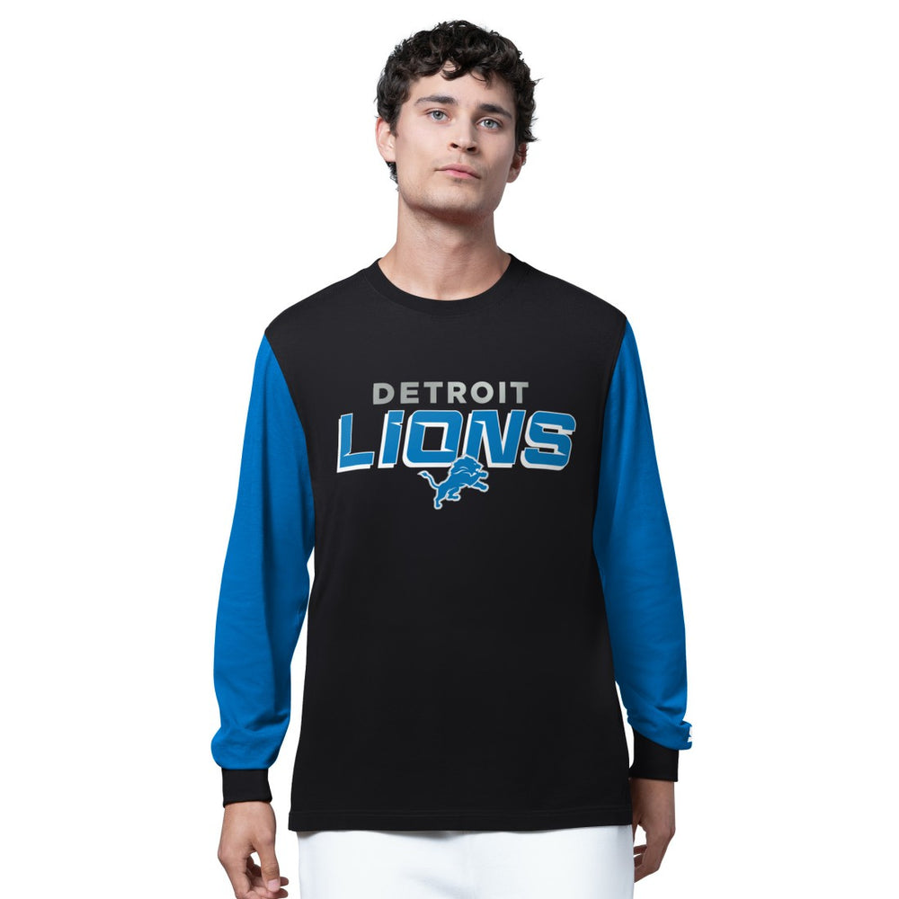 Detroit Lions Starter Thursday Night Gridiron Long Sleeve T-Shirt- Black - Black T-shirts