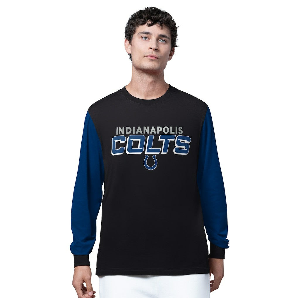 Indianapolis Colts Starter Thursday Night Gridiron Long Sleeve T-Shirt- Black - Black T-shirts