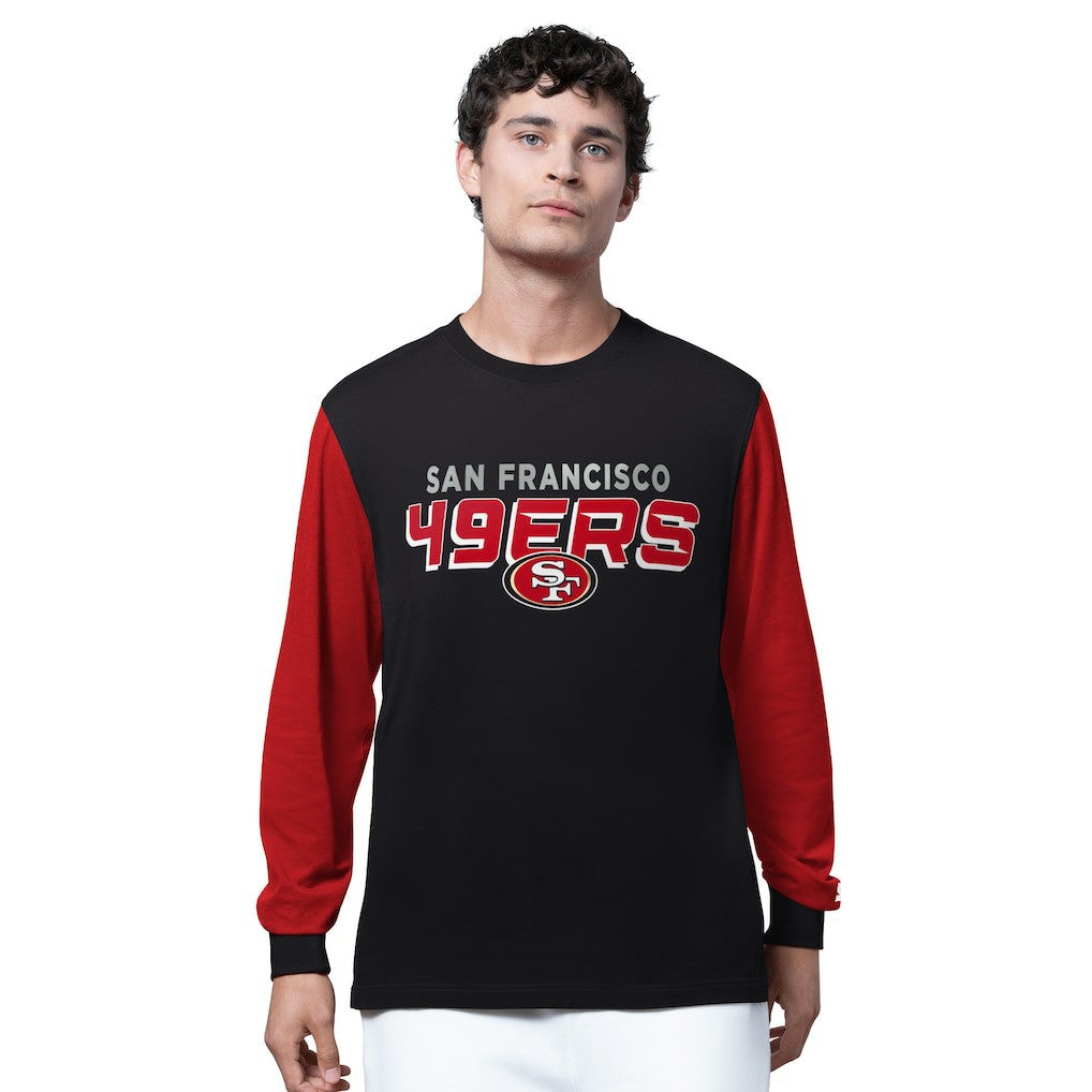 San Francisco 49ers Starter Thursday Night Gridiron Long Sleeve T-Shirt- Black - Black T-shirts