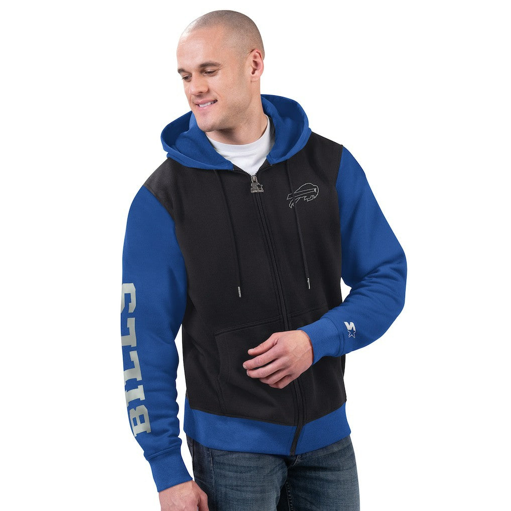 Buffalo Bills Starter Thursday Night Gridiron Full-Zip Hoodie - Black/Royal Hoodies