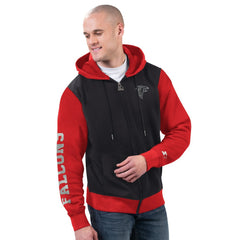 Atlanta Falcons Starter Thursday Night Gridiron Full-Zip Hoodie - Black/Red Hoodies