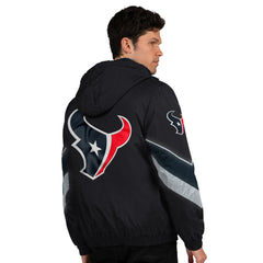 Houston Texans Starter Thursday Night Gridiron Full-Zip Jacket - Black/Navy Jackets