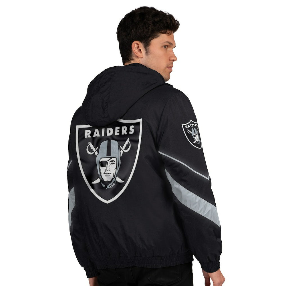 Las Vegas Raiders Starter Thursday Night Gridiron Full-Zip Jacket - Black/Silver Jackets