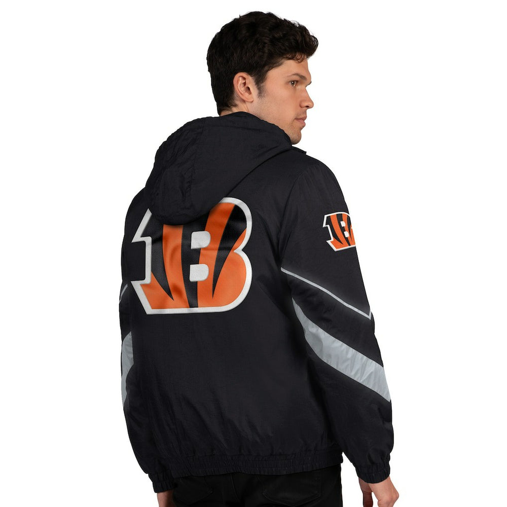 Cincinnati Bengals Starter Thursday Night Gridiron Full-Zip Jacket - Black/Orange Jackets
