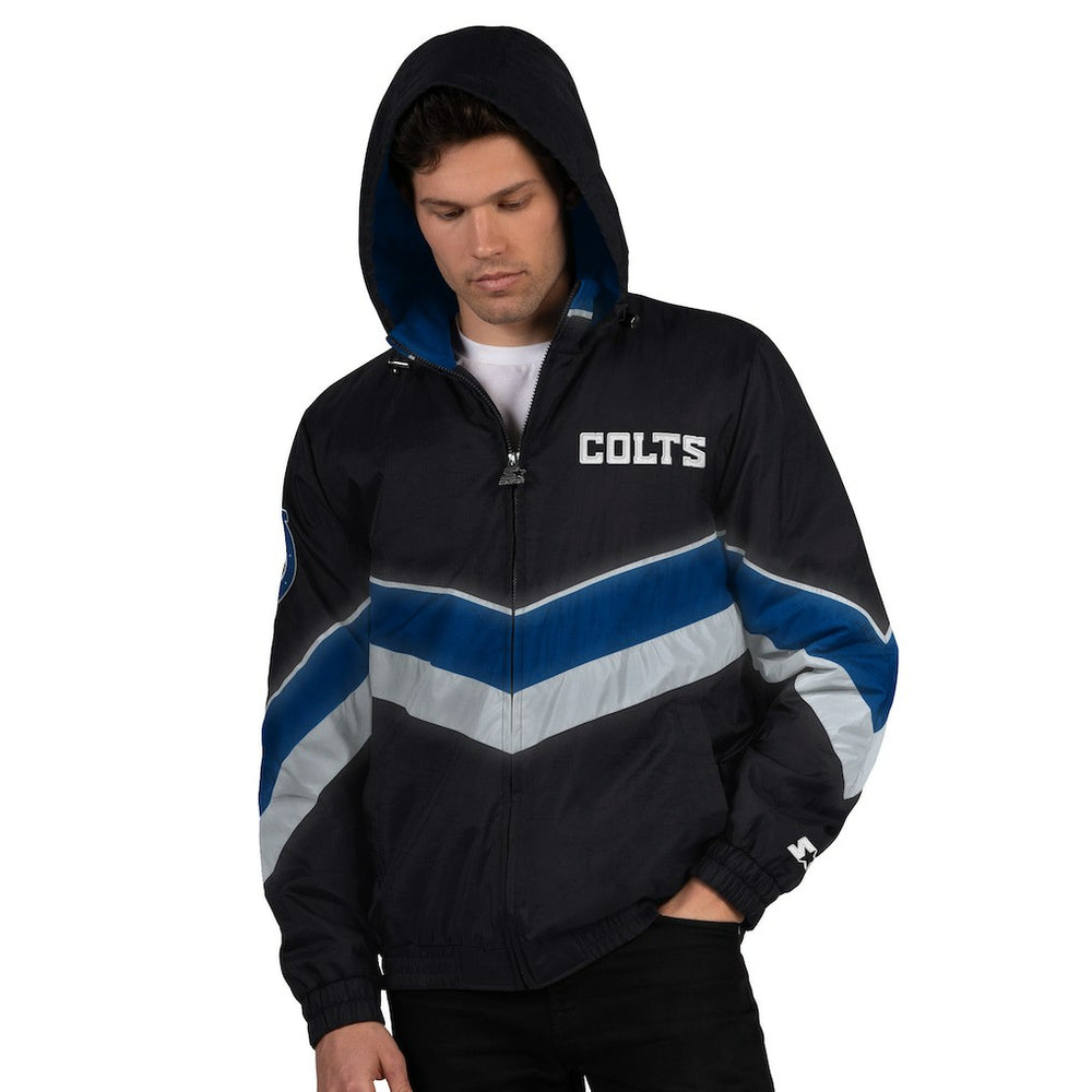 Indianapolis Colts Starter Thursday Night Gridiron Full-Zip Jacket - Black/Royal Jackets