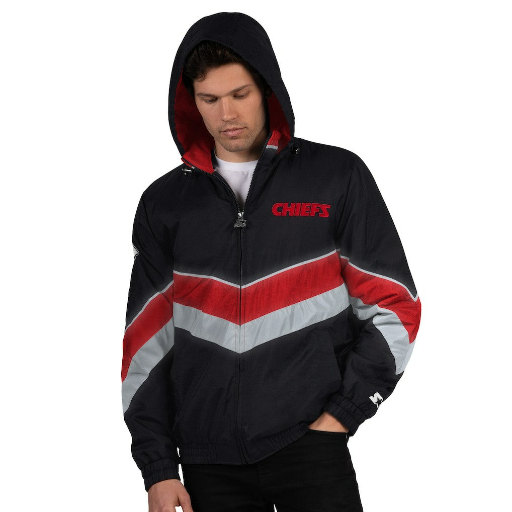 Kansas City Chiefs Starter Thursday Night Gridiron Full-Zip Jacket - Black/Red Jackets