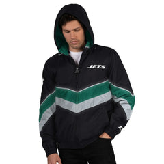 New York Jets Starter Thursday Night Gridiron Full-Zip Jacket - Black/Green Jackets