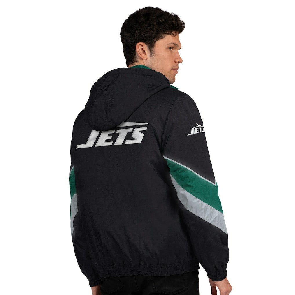 New York Jets Starter Thursday Night Gridiron Full-Zip Jacket - Black/Green Jackets