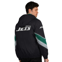 New York Jets Starter Thursday Night Gridiron Full-Zip Jacket - Black/Green Jackets
