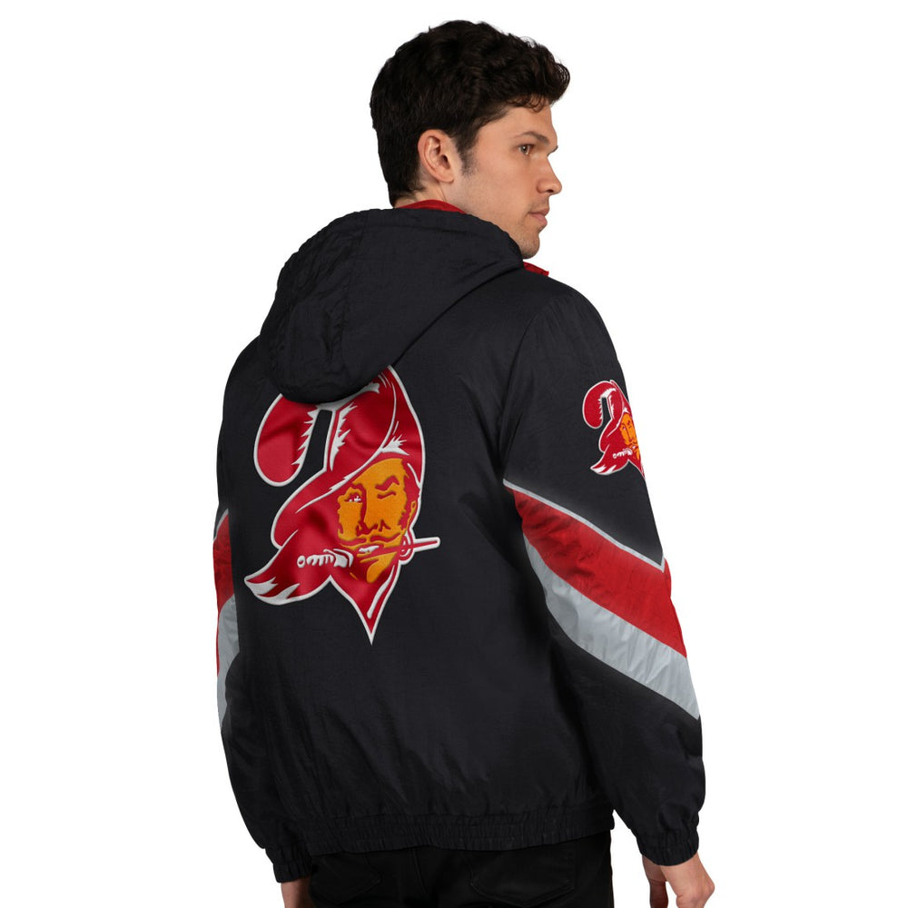 Tampa Bay Buccaneers Starter Thursday Night Gridiron Vintage Logo Full-Zip Hoodie - Black Hoodies