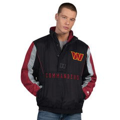 Washington Commanders Starter Thursday Night Gridiron Half-Zip Jacket - Black Jackets