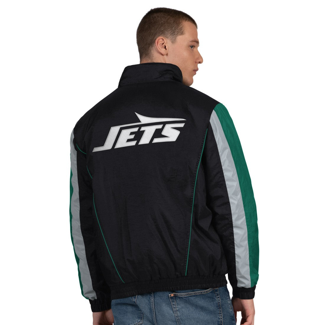 New York Jets Starter Thursday Night Gridiron Half-Zip Jacket - Black Jackets