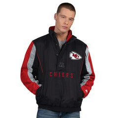 Kansas City Chiefs Starter Thursday Night Gridiron Half-Zip Jacket - Black Jackets