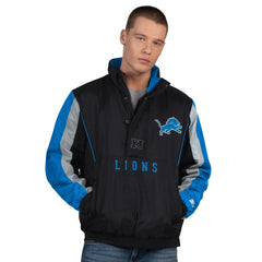 Detroit Lions Starter Thursday Night Gridiron Half-Zip Jacket - Black Jackets