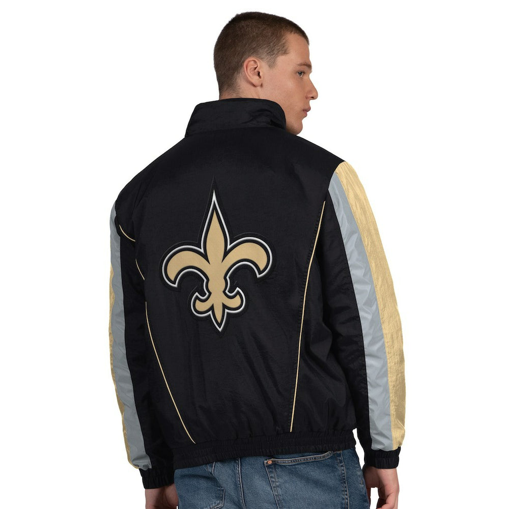 New Orleans Saints Starter Thursday Night Gridiron Half-Zip Jacket - Black Jackets