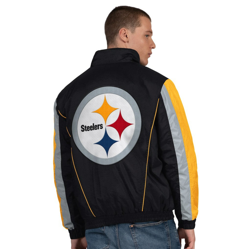 Pittsburgh Steelers Starter Thursday Night Gridiron Half-Zip Jacket - Black Jackets