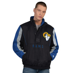 Los Angeles Rams Starter Thursday Night Gridiron Half-Zip Jacket - Black Jackets