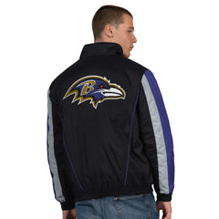 Baltimore Ravens Starter Thursday Night Gridiron Half-Zip Jacket - Black Jackets