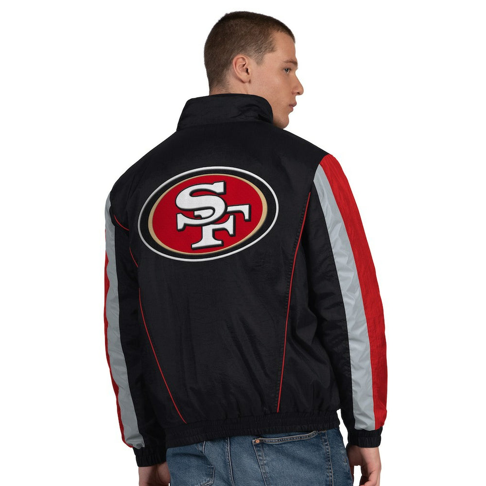 San Francisco 49ers Starter Thursday Night Gridiron Half-Zip Jacket - Black Jackets