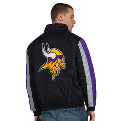 Minnesota Vikings Starter Thursday Night Gridiron Half-Zip Jacket - Black Jackets