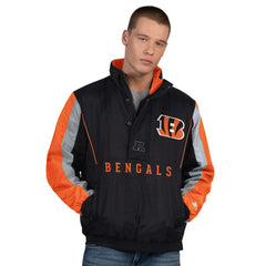 Cincinnati Bengals Starter Thursday Night Gridiron Half-Zip Jacket - Black Jackets