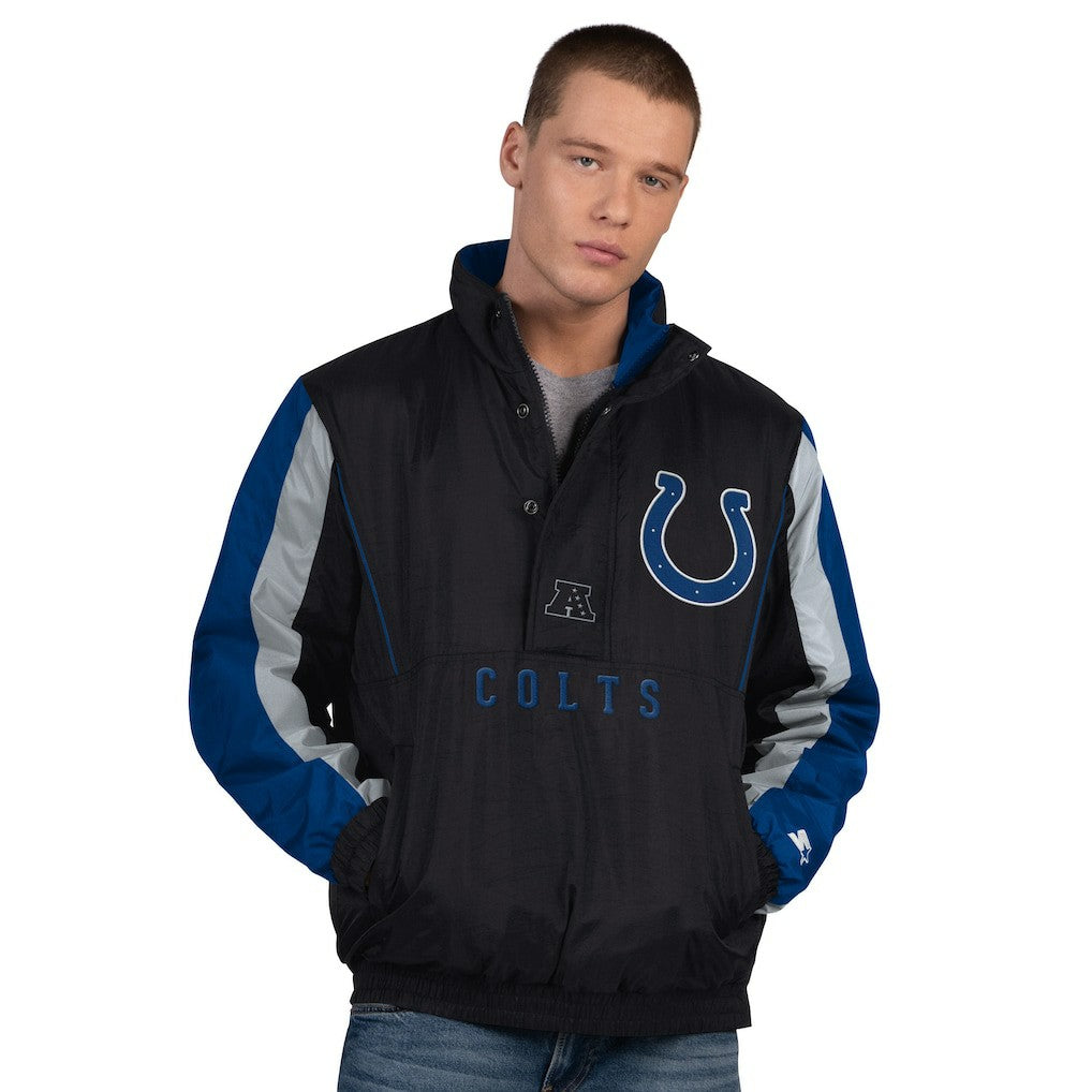 Indianapolis Colts Starter Thursday Night Gridiron Half-Zip Jacket - Black Jackets