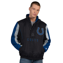 Indianapolis Colts Starter Thursday Night Gridiron Half-Zip Jacket - Black Jackets