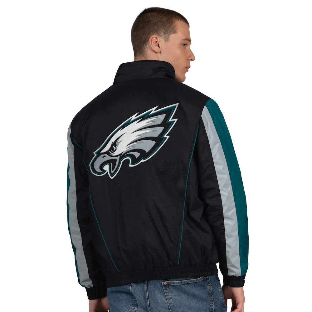 Philadelphia Eagles Starter Thursday Night Gridiron Half-Zip Jacket - Black Jackets