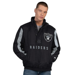 Las Vegas Raiders Starter Thursday Night Gridiron Half-Zip Jacket - Black Jackets