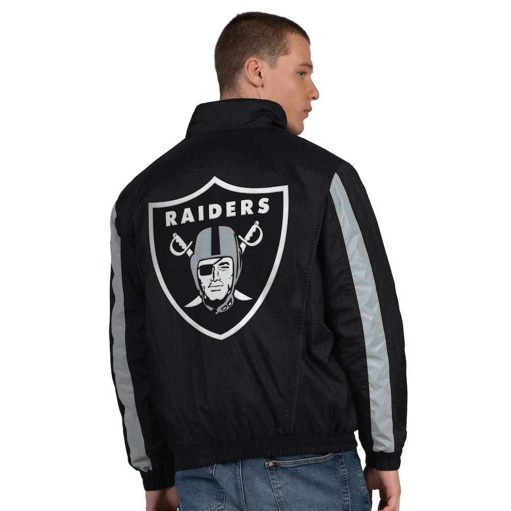 Las Vegas Raiders Starter Thursday Night Gridiron Half-Zip Jacket - Black Jackets