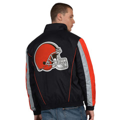 Cleveland Browns Starter Thursday Night Gridiron Half-Zip Jacket - Black Jackets