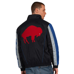 Buffalo Bills Starter Thursday Night Gridiron Vintage Logo Half-Zip Jacket - Black Jackets