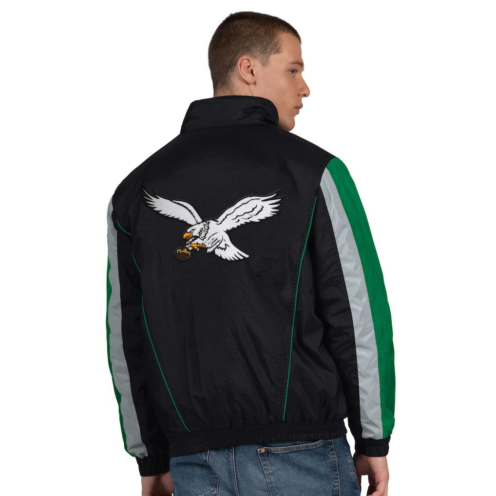 Philadelphia Eagles Starter Thursday Night Gridiron Vintage Logo Half-Zip Jacket - Black Jackets