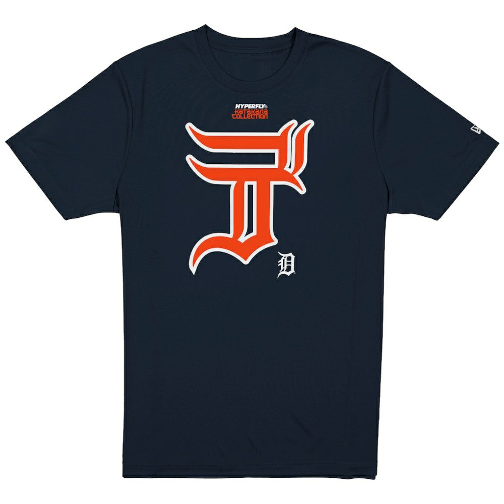 Detroit Tigers New Era x Hyperfly T-Shirt - Navy T-shirts
