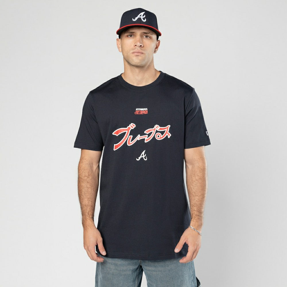 Atlanta Braves New Era x Hyperfly T-Shirt - Navy T-shirts