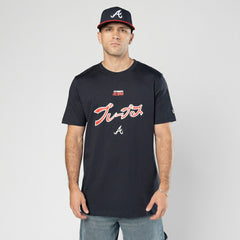 Atlanta Braves New Era x Hyperfly T-Shirt - Navy T-shirts
