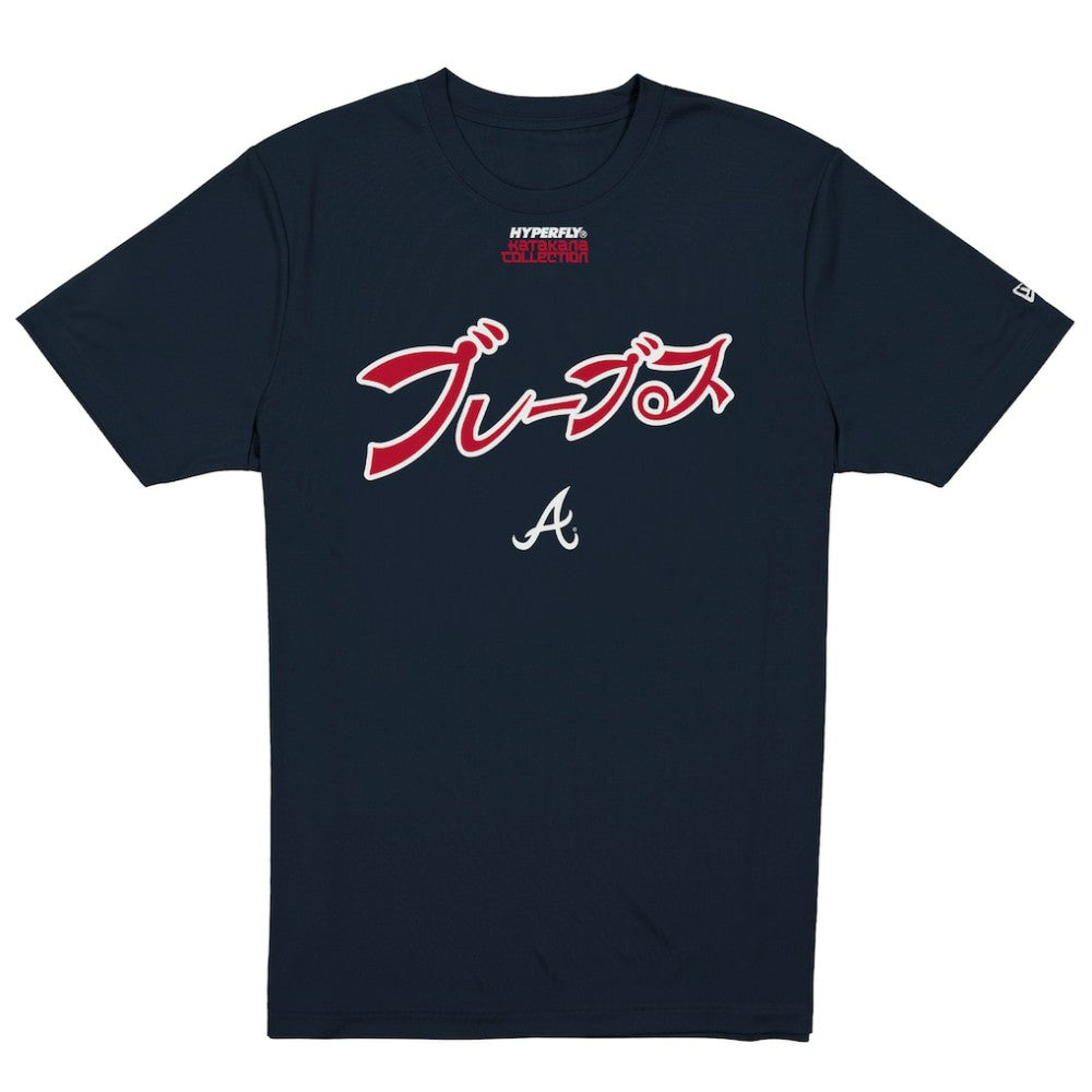 Atlanta Braves New Era x Hyperfly T-Shirt - Navy T-shirts