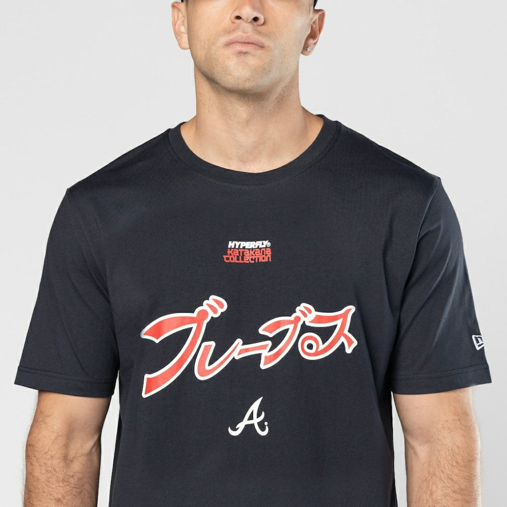 Atlanta Braves New Era x Hyperfly T-Shirt - Navy T-shirts