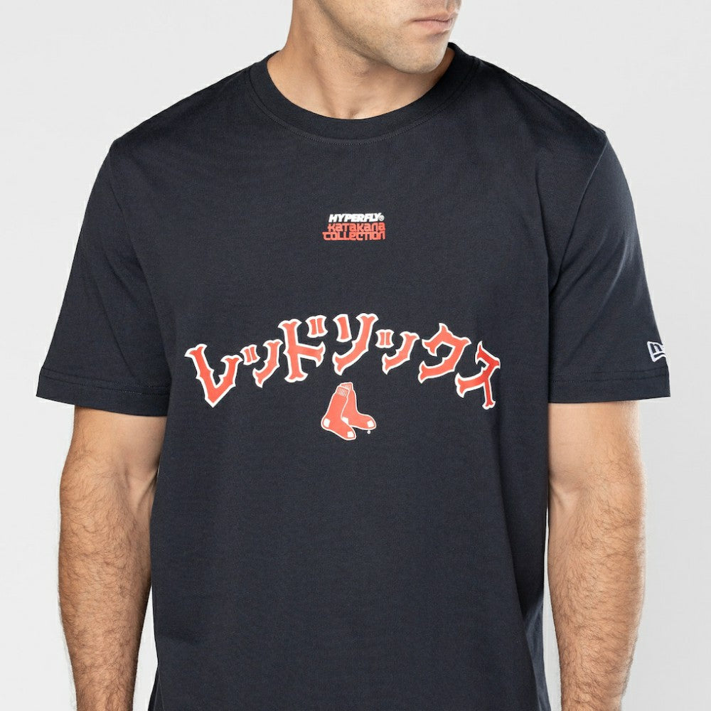 Boston Red Sox New Era x Hyperfly T-Shirt - Navy T-shirts