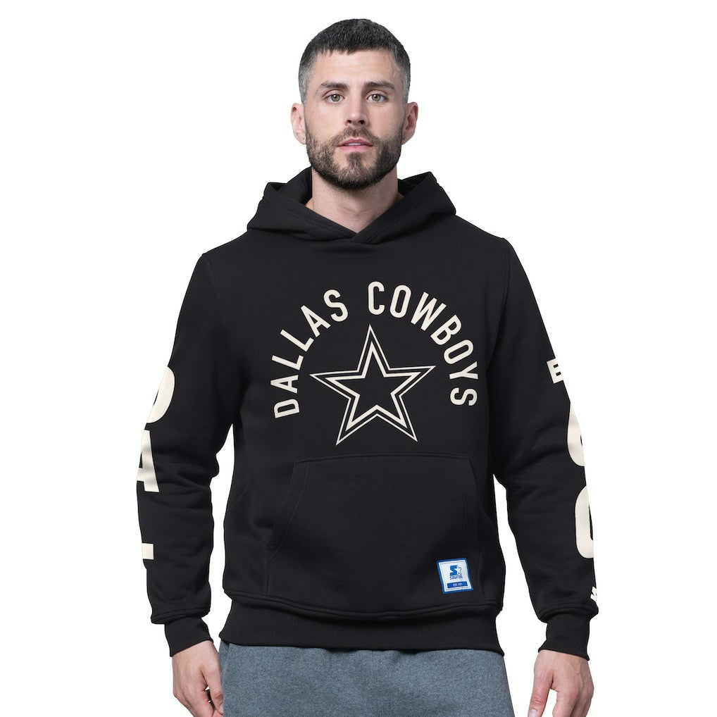 Dallas Cowboys Starter Handoff Fleece Hoodie Sweatshirt - Black Hoodies