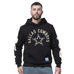 Dallas Cowboys Starter Handoff Fleece Hoodie Sweatshirt - Black Hoodies